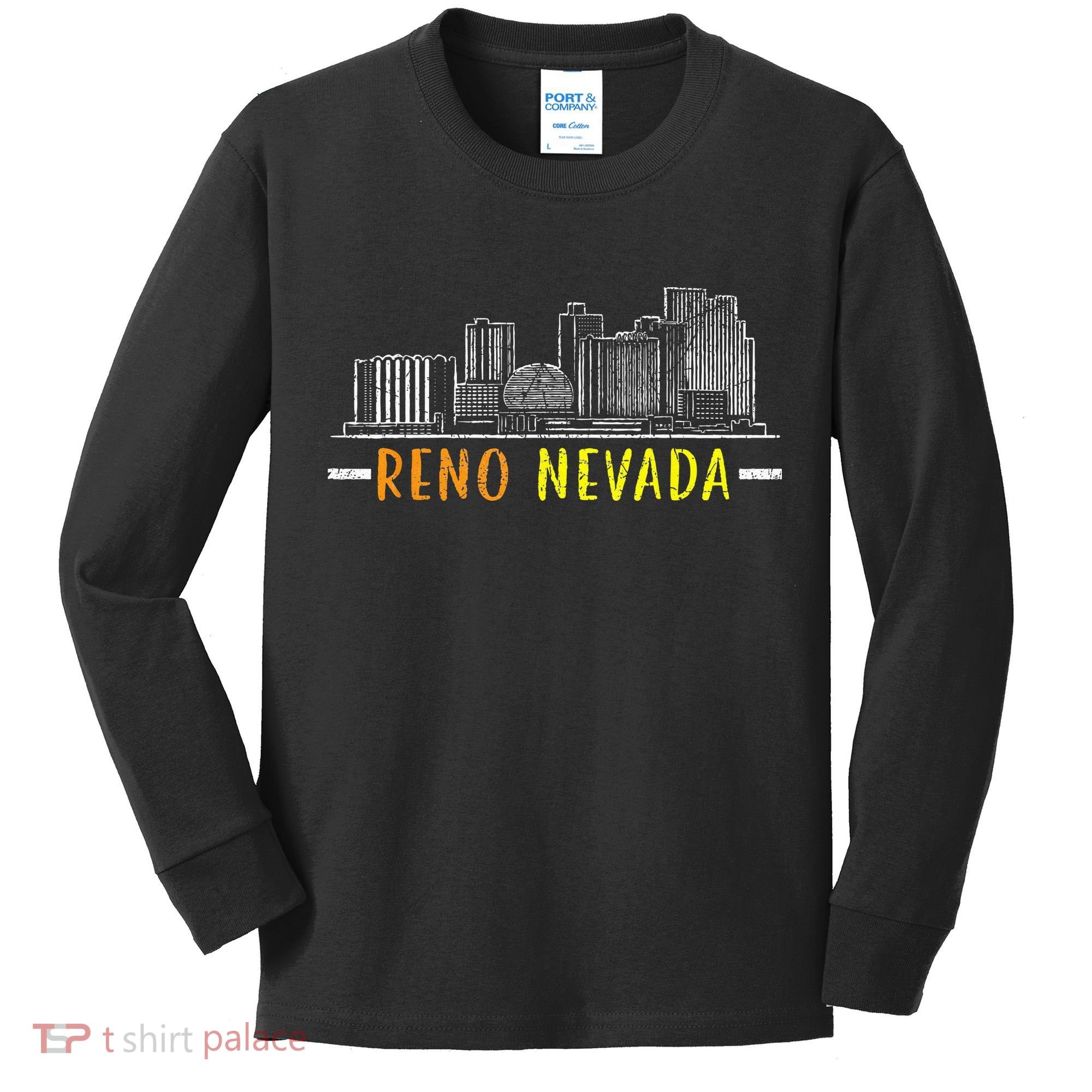 Reno Nevada USA America Nevadians Nevadans Kids Long Sleeve Shirt