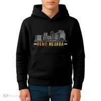Reno Nevada Usa America Nevadians Nevadans Kids Hoodie thumb 4