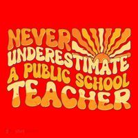 Retro Never Underestimate A Public A School Teacher Santa Hat thumb 1