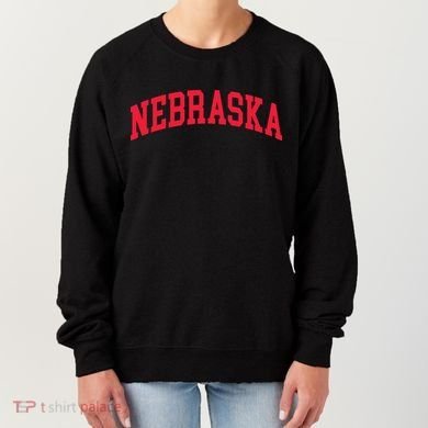Retro Nebraska Vintage Design Classic Font Throwback Design Women's Sweatshirt