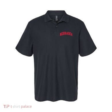 Retro Nebraska Vintage Design Classic Font Throwback Design Polo