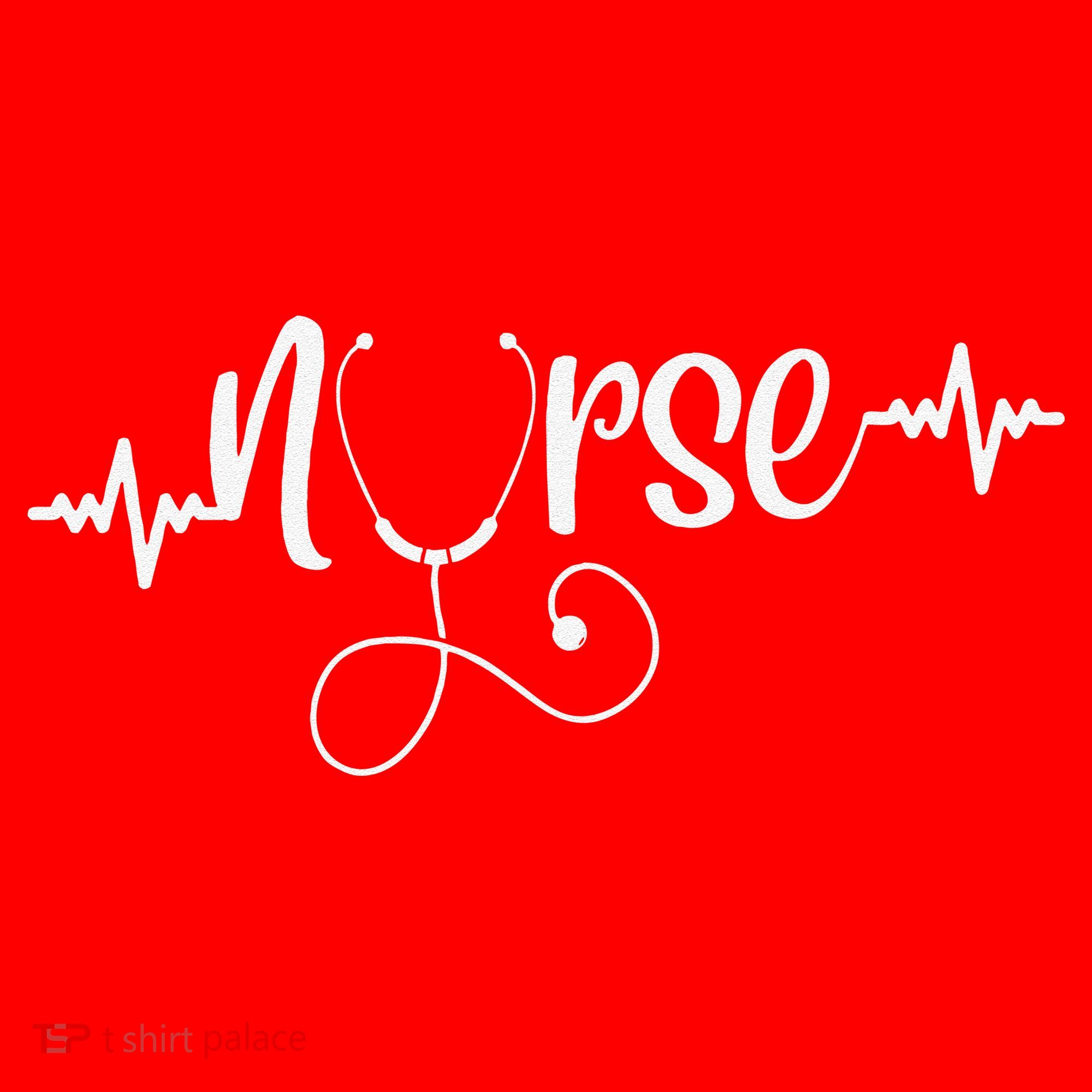 RN Nurses Week & Appreciation Day Stethoscope & Heartbeat Santa Hat