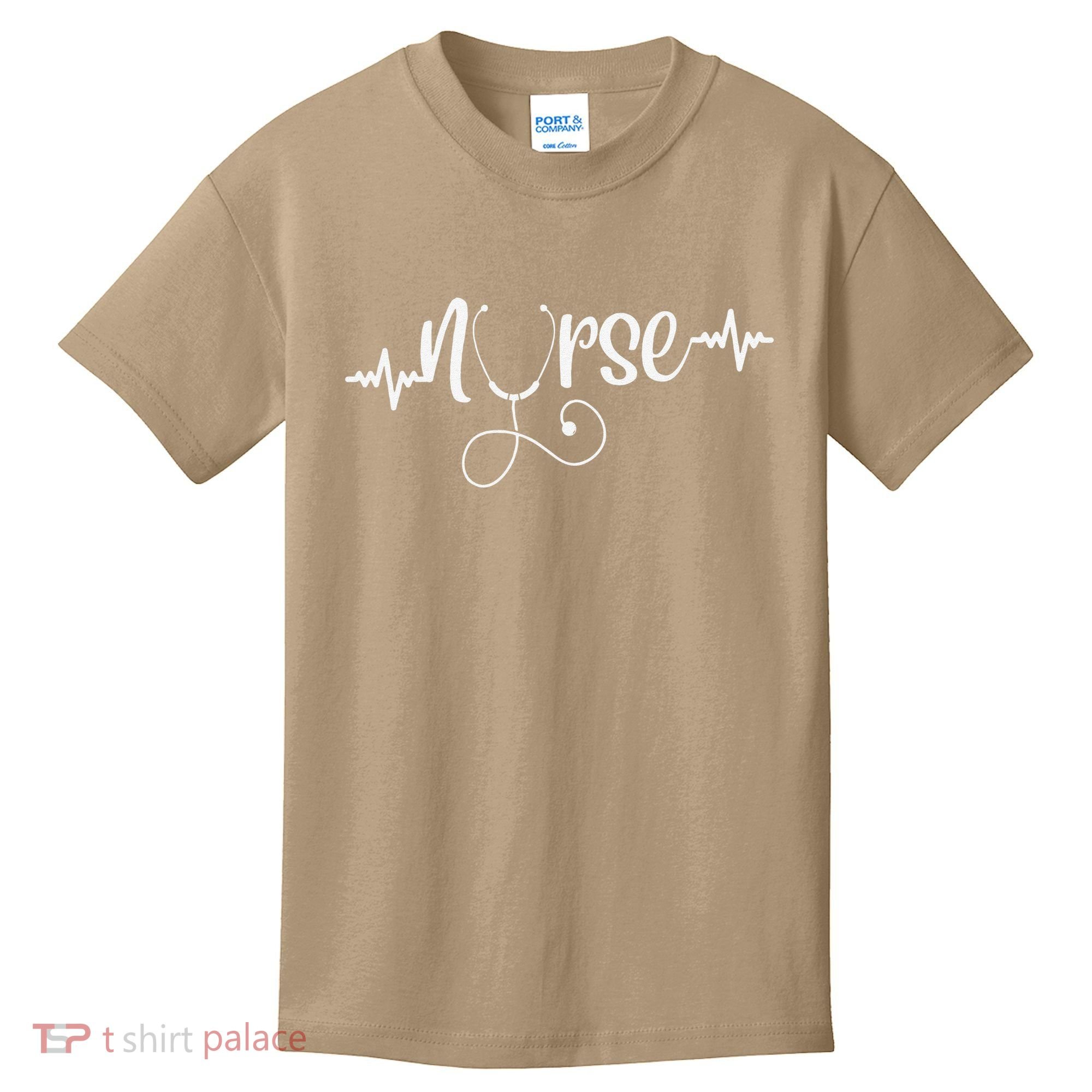 RN Nurses Week & Appreciation Day Stethoscope & Heartbeat Kids T-Shirt