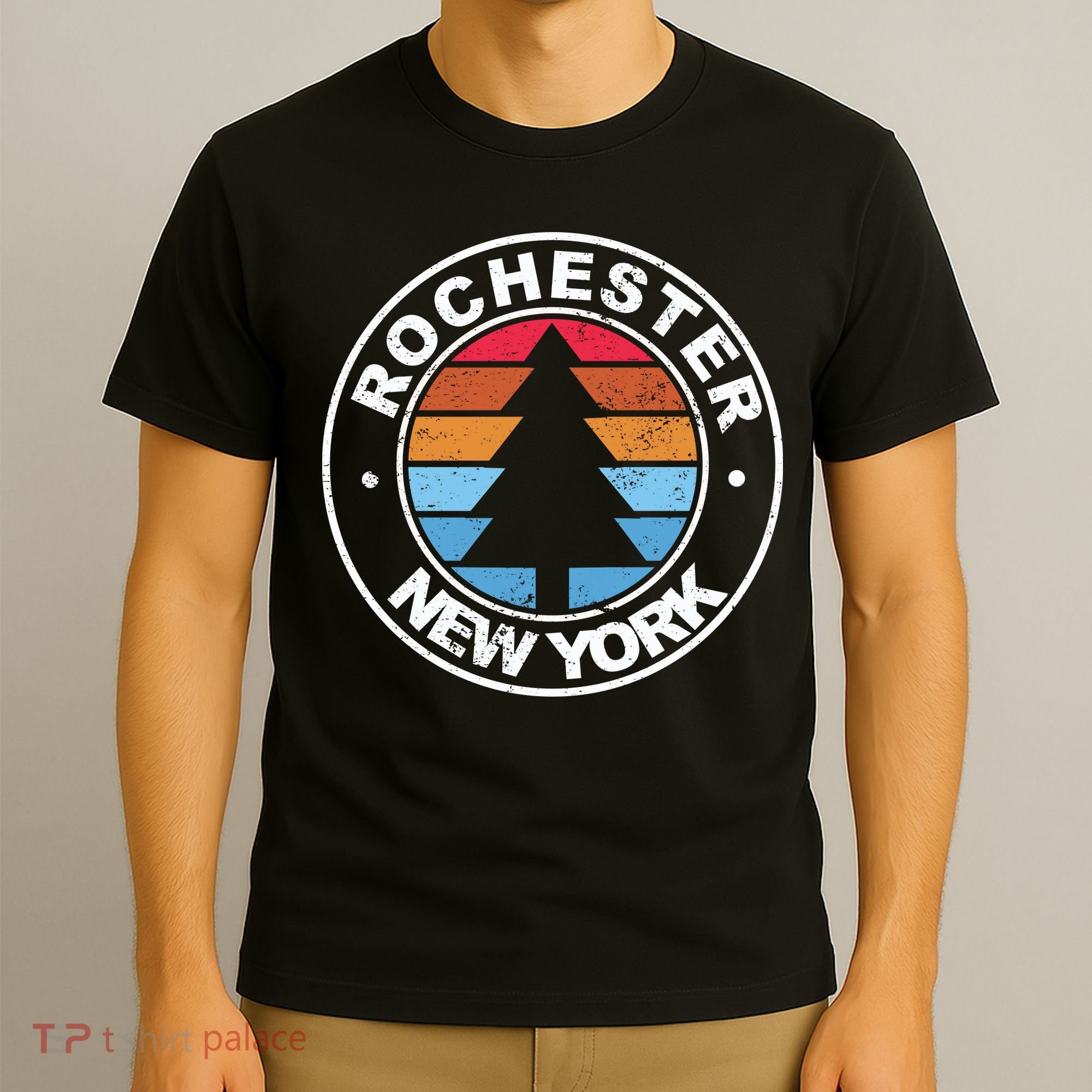 Rochester New York Ny Vintage Graphic Retro 70s Great Gift T-Shirt