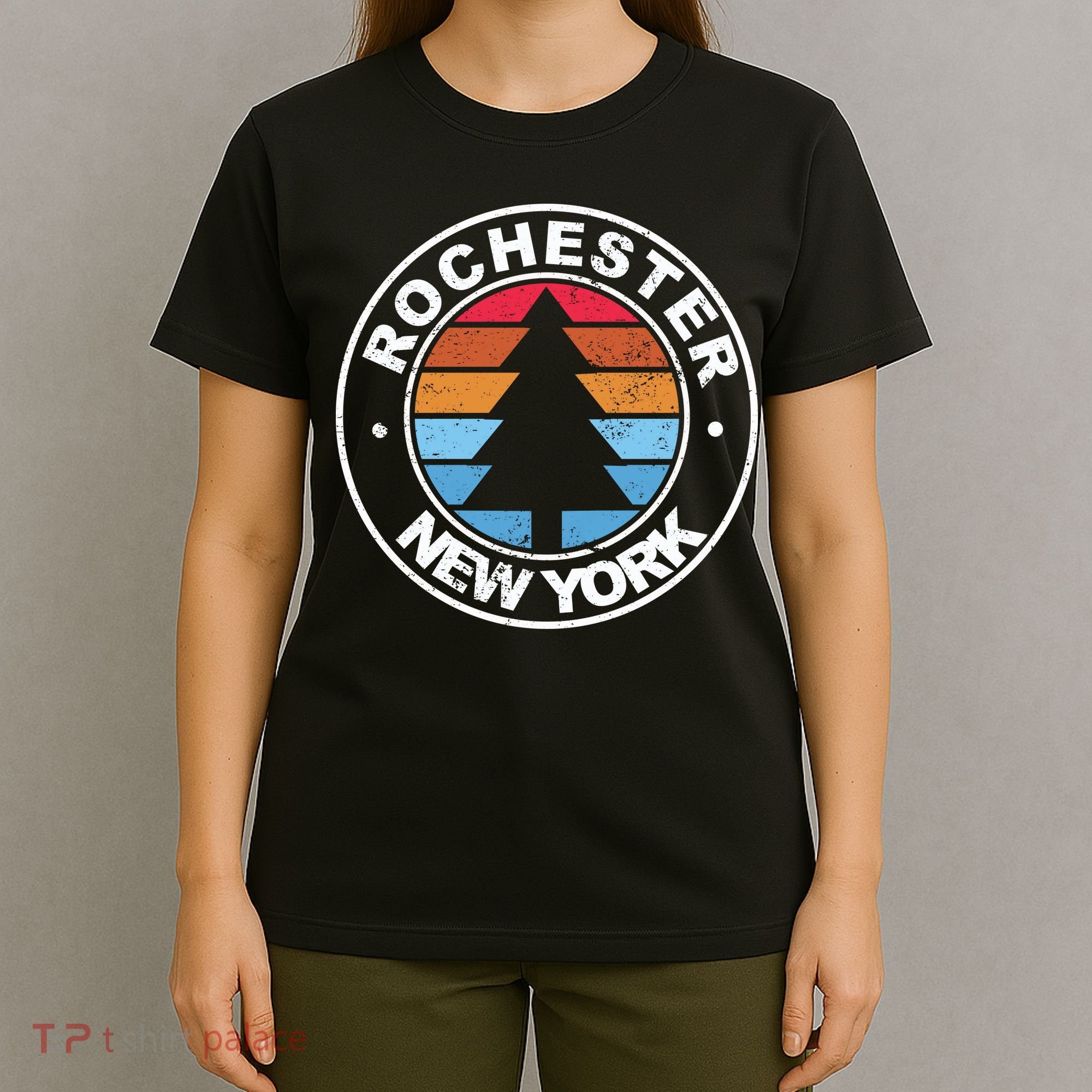 Rochester New York Ny Vintage Graphic Retro 70s Great Gift T-Shirt
