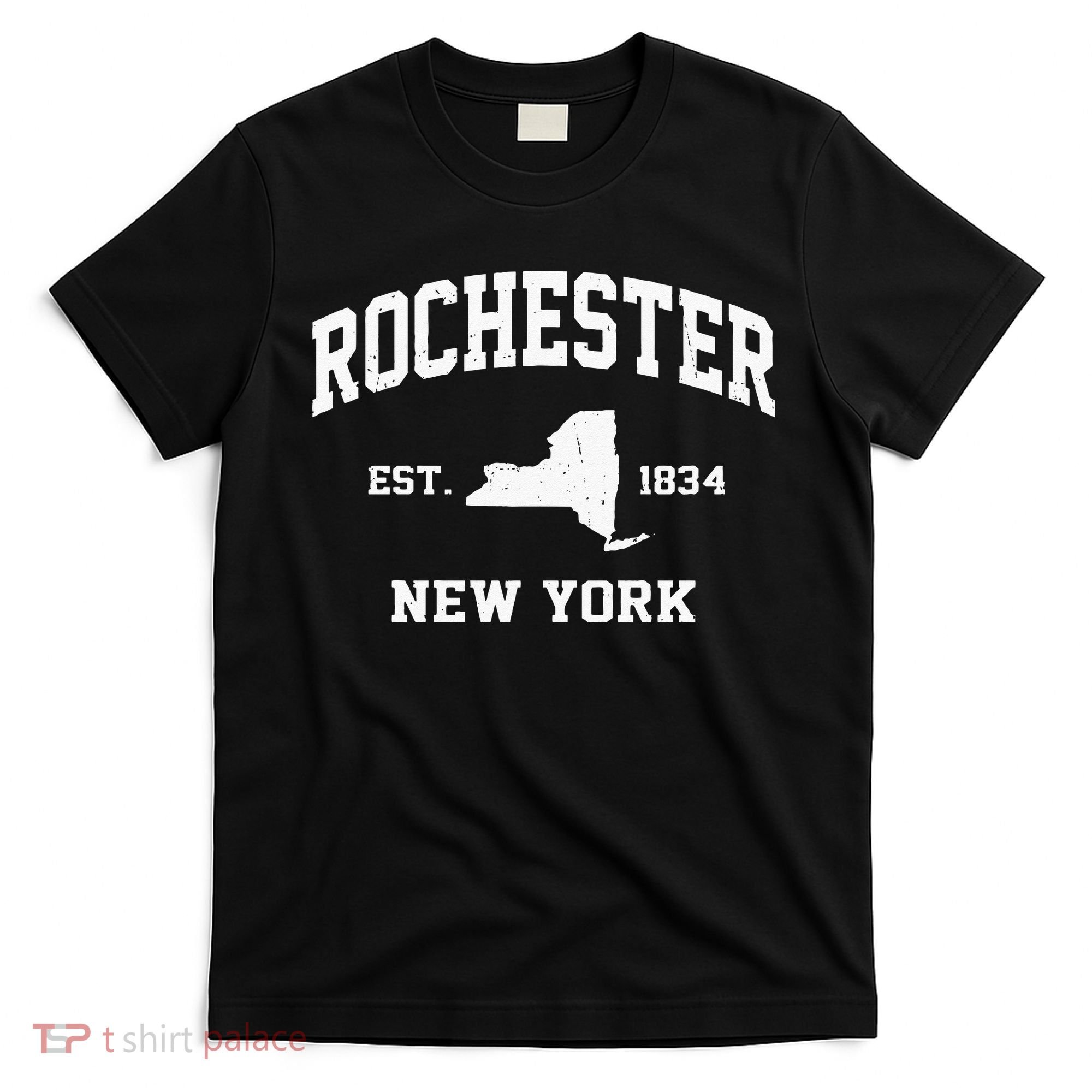 Rochester New York NY Vintage State Athletic Style T-Shirt