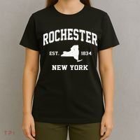 Rochester New York NY Vintage State Athletic Style T-Shirt thumb 4