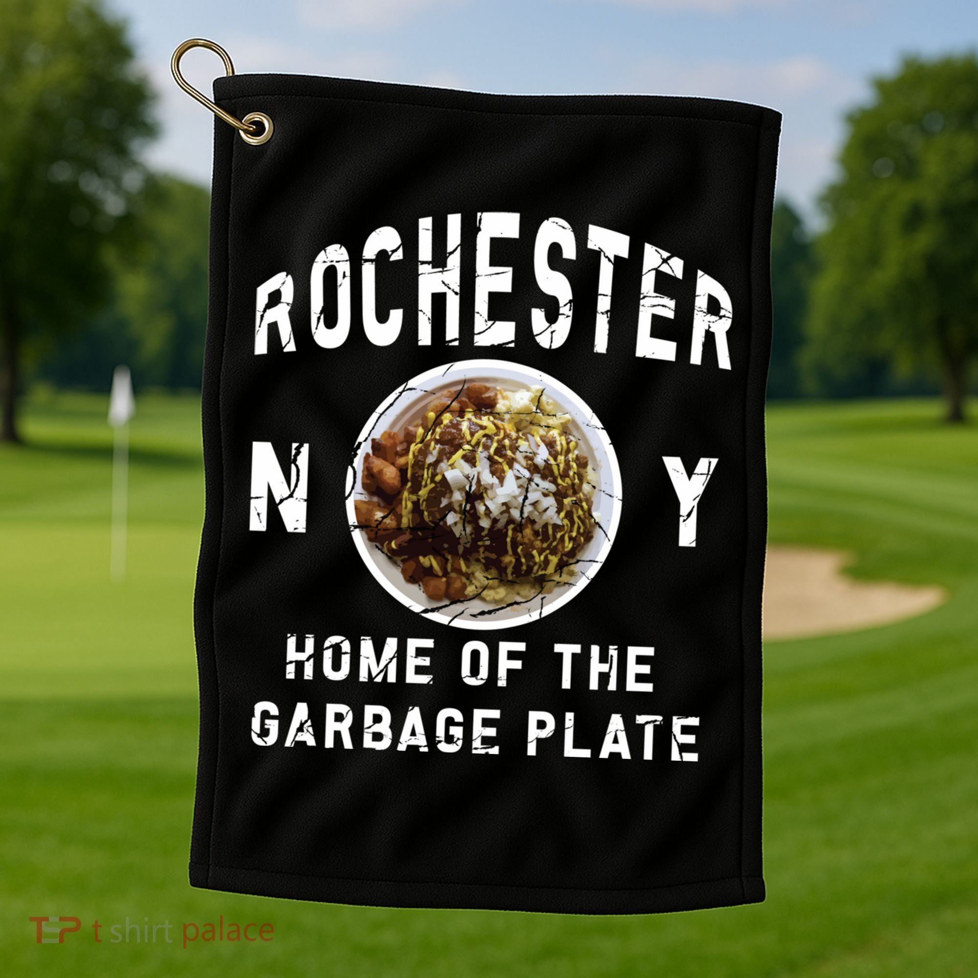 Rochester New York Garbage Plate Gift Rochester Gifcool Gift Funny Gift Golf Towel