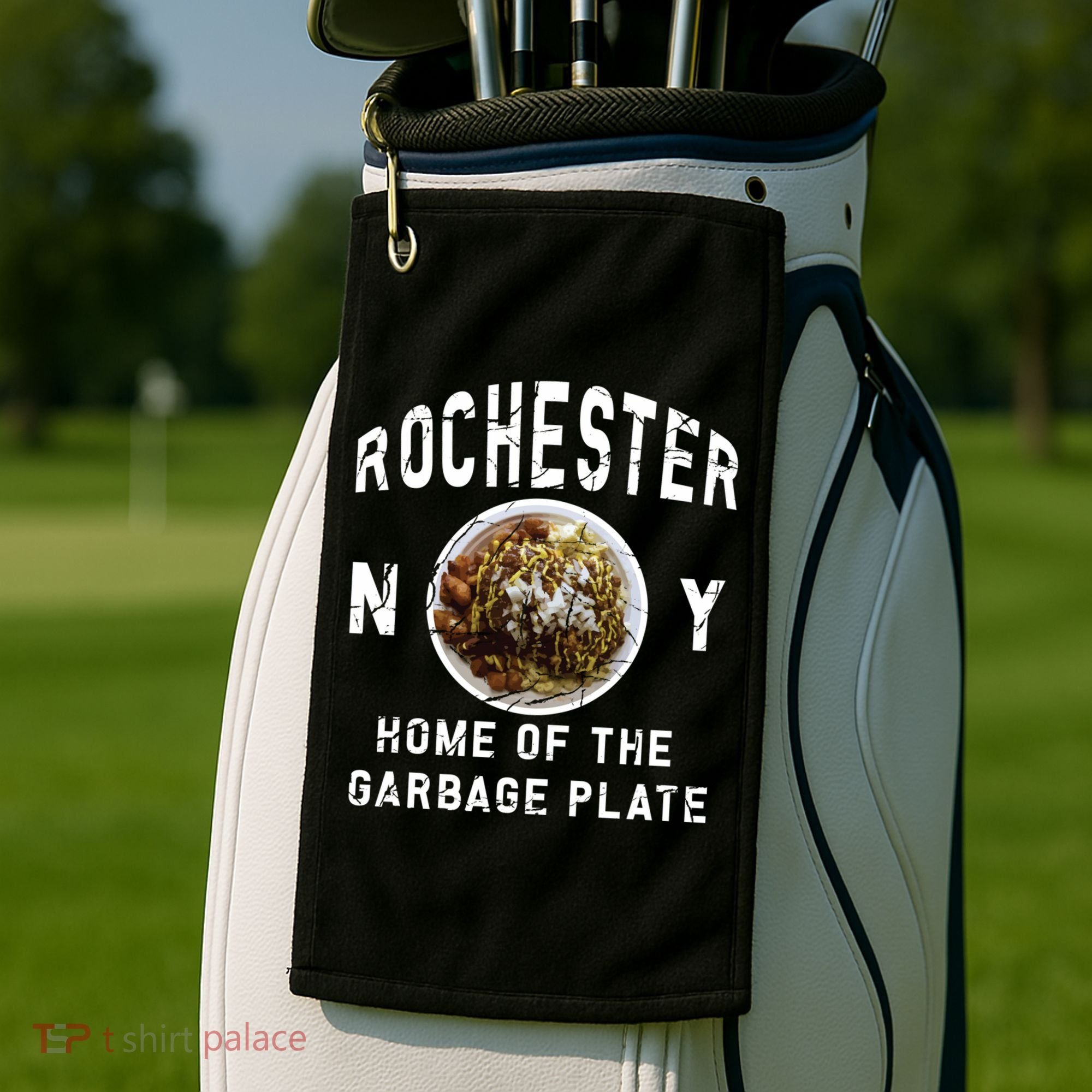 Rochester New York Garbage Plate Gift Rochester Gifcool Gift Funny Gift Golf Towel