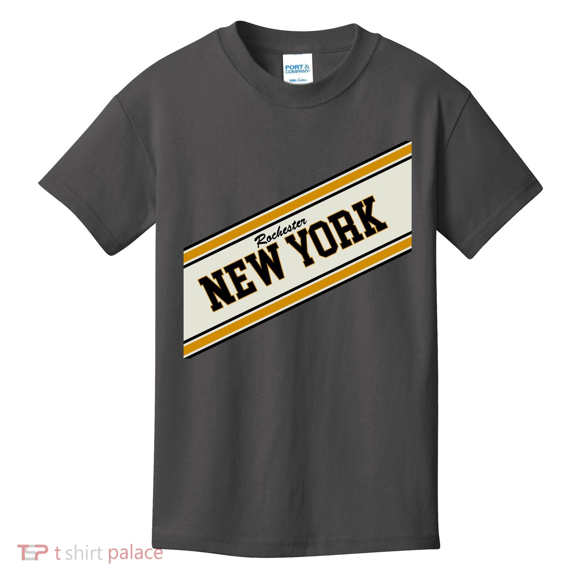 Rochester New York Varsity Logo Kids T-Shirt