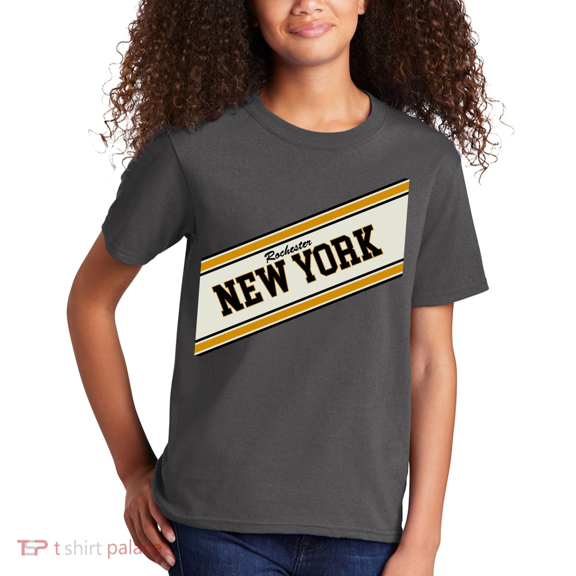 Rochester New York Varsity Logo Kids T-Shirt