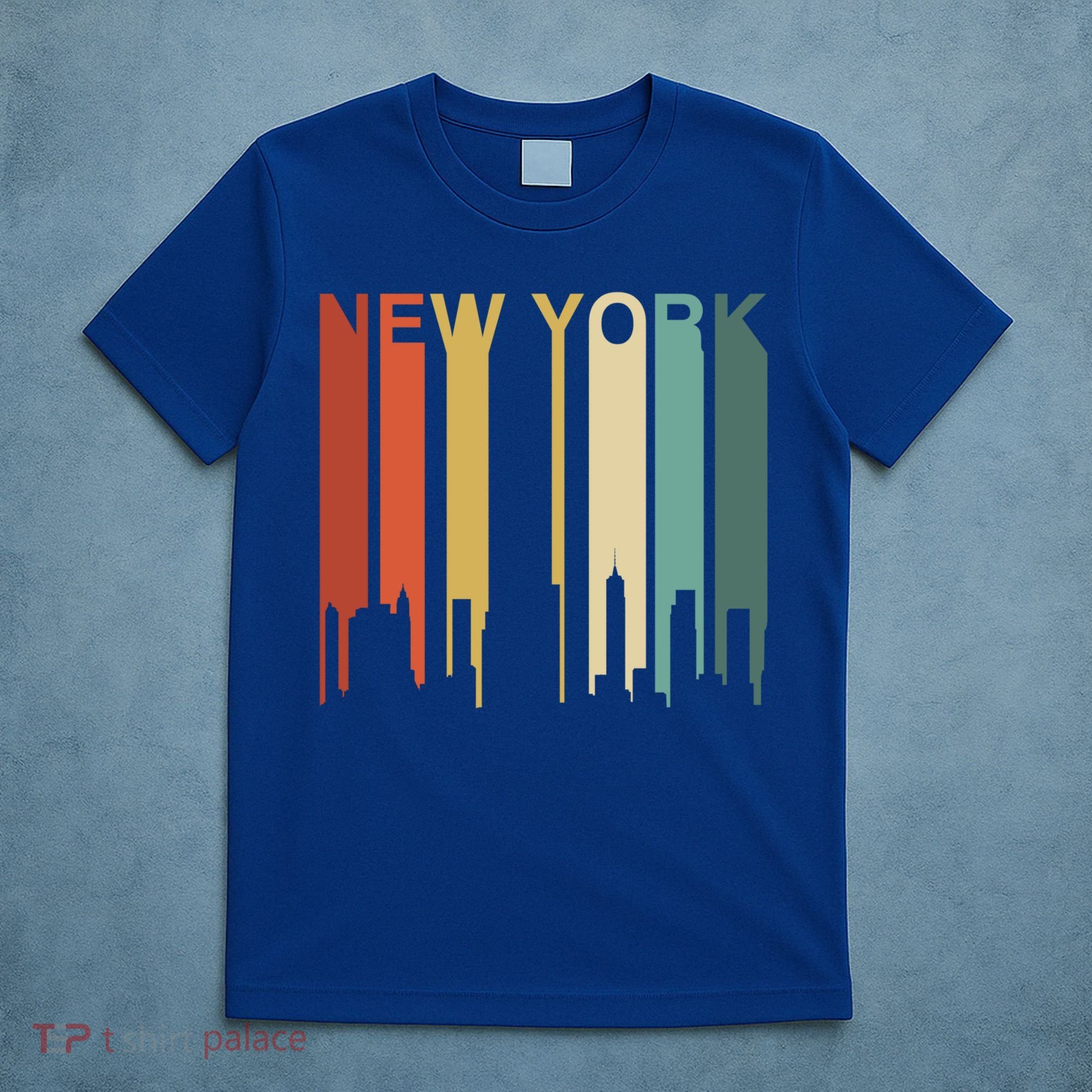 Retro New York Vintage City Urban Skyline Nyc Ny Architect Great Gift T-Shirt