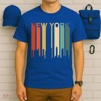 Retro New York Vintage City Urban Skyline Nyc Ny Architect Great Gift T-Shirt thumb 6