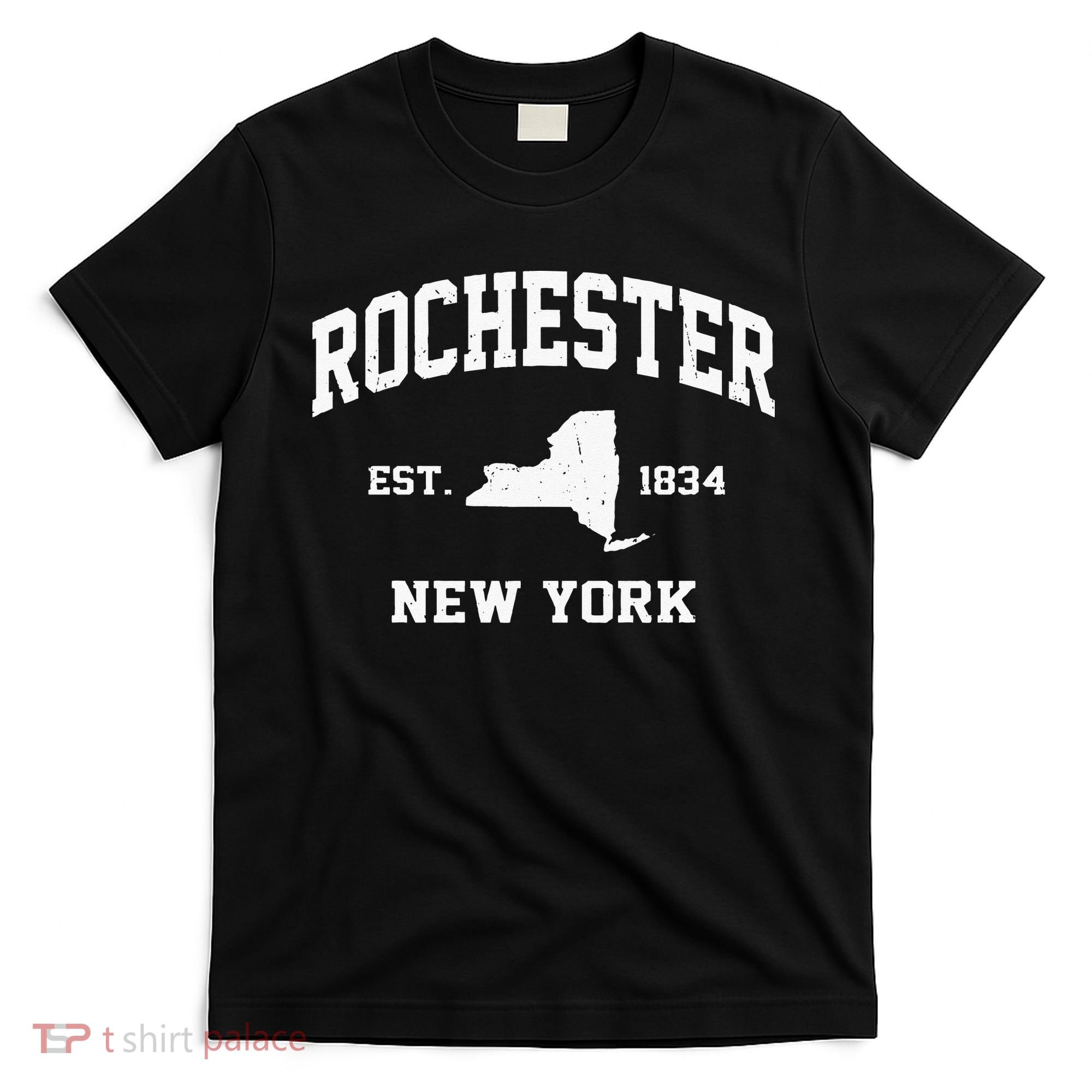 Rochester New York NY Vintage State Athletic Style T-Shirt