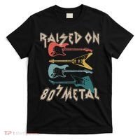 Raised On 80s Metal 80s Rock Hair Bands Metal Music Fans T-Shirt thumb 0