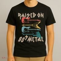 Raised On 80s Metal 80s Rock Hair Bands Metal Music Fans T-Shirt thumb 3