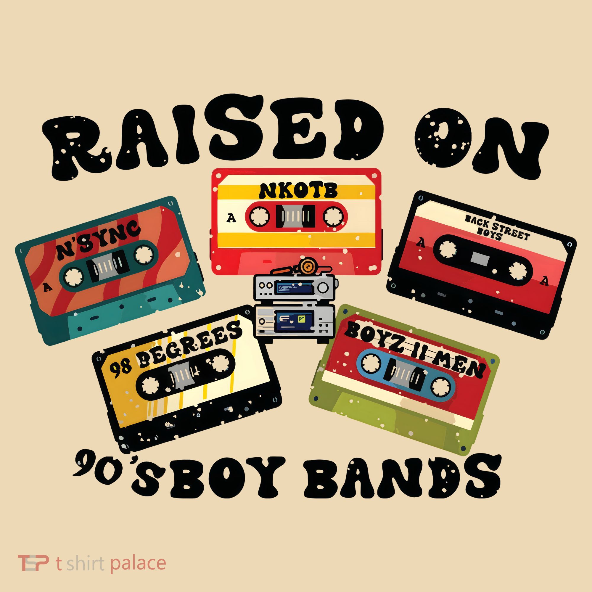 Raised On 90s Boy Bands Tote Bag