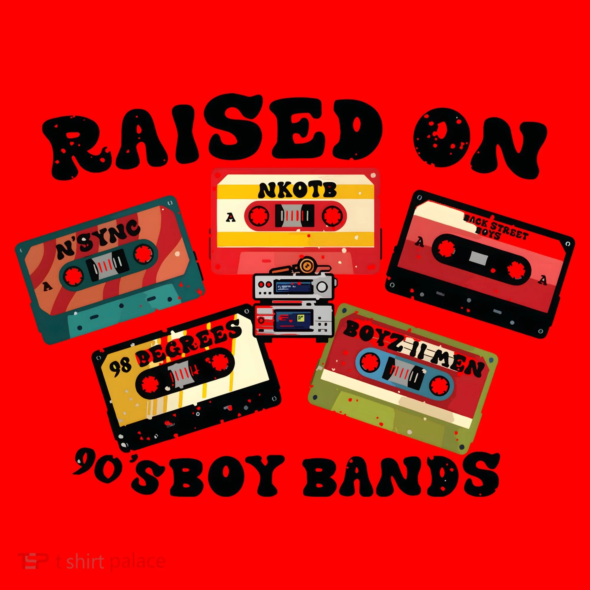 Raised On 90s Boy Bands Santa Hat