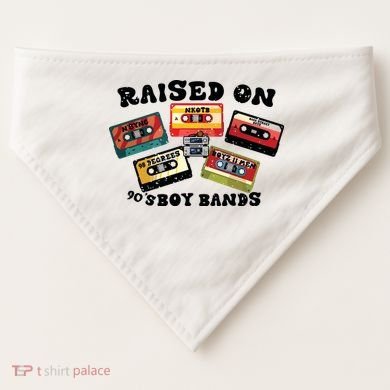 Raised On 90s Boy Bands USA-Made Doggie Bandana