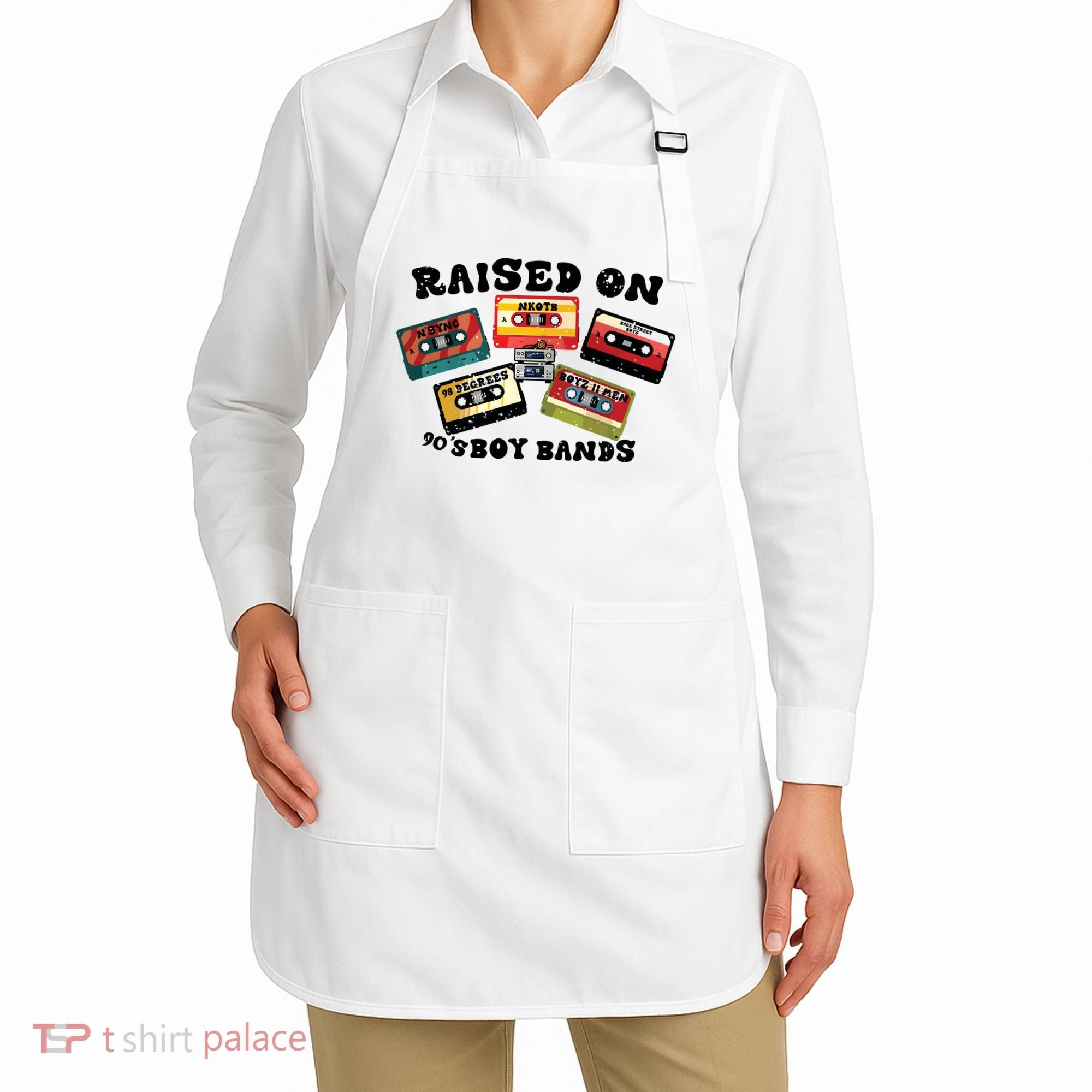 Raised On 90s Boy Bands Apron