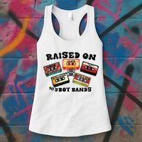 Raised On 90s Boy Bands Women's Tank Top thumb 3