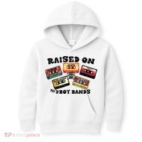 Raised On 90s Boy Bands Kids Hoodie thumb 0
