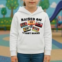 Raised On 90s Boy Bands Kids Hoodie thumb 3