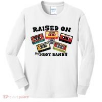 Raised On 90s Boy Bands Kids Long Sleeve Shirt thumb 0
