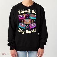 Raised On 90s Boy Bands Cassette Tape Retro Women's Sweatshirt thumb 0