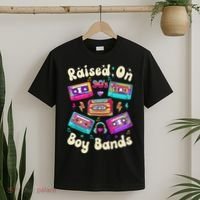 Raised On 90s Boy Bands Cassette Tape Retro T-Shirt thumb 2