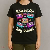 Raised On 90s Boy Bands Cassette Tape Retro T-Shirt thumb 4