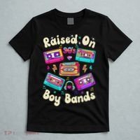 Raised On 90s Boy Bands Cassette Tape Retro T-Shirt thumb 5