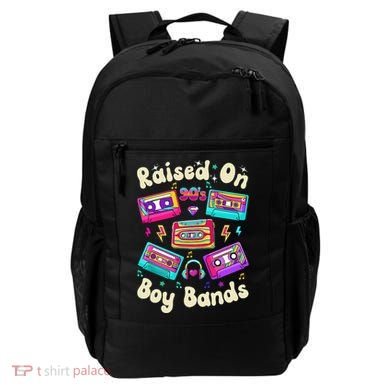 Raised On 90s Boy Bands Cassette Tape Retro Backpack