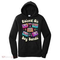 Raised On 90s Boy Bands Cassette Tape Retro Women's Hoodie thumb 0