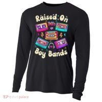 Raised On 90s Boy Bands Cassette Tape Retro Cooling Performance Long Sleeve Crew thumb 0
