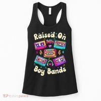 Raised On 90s Boy Bands Cassette Tape Retro Women's Tank Top thumb 0