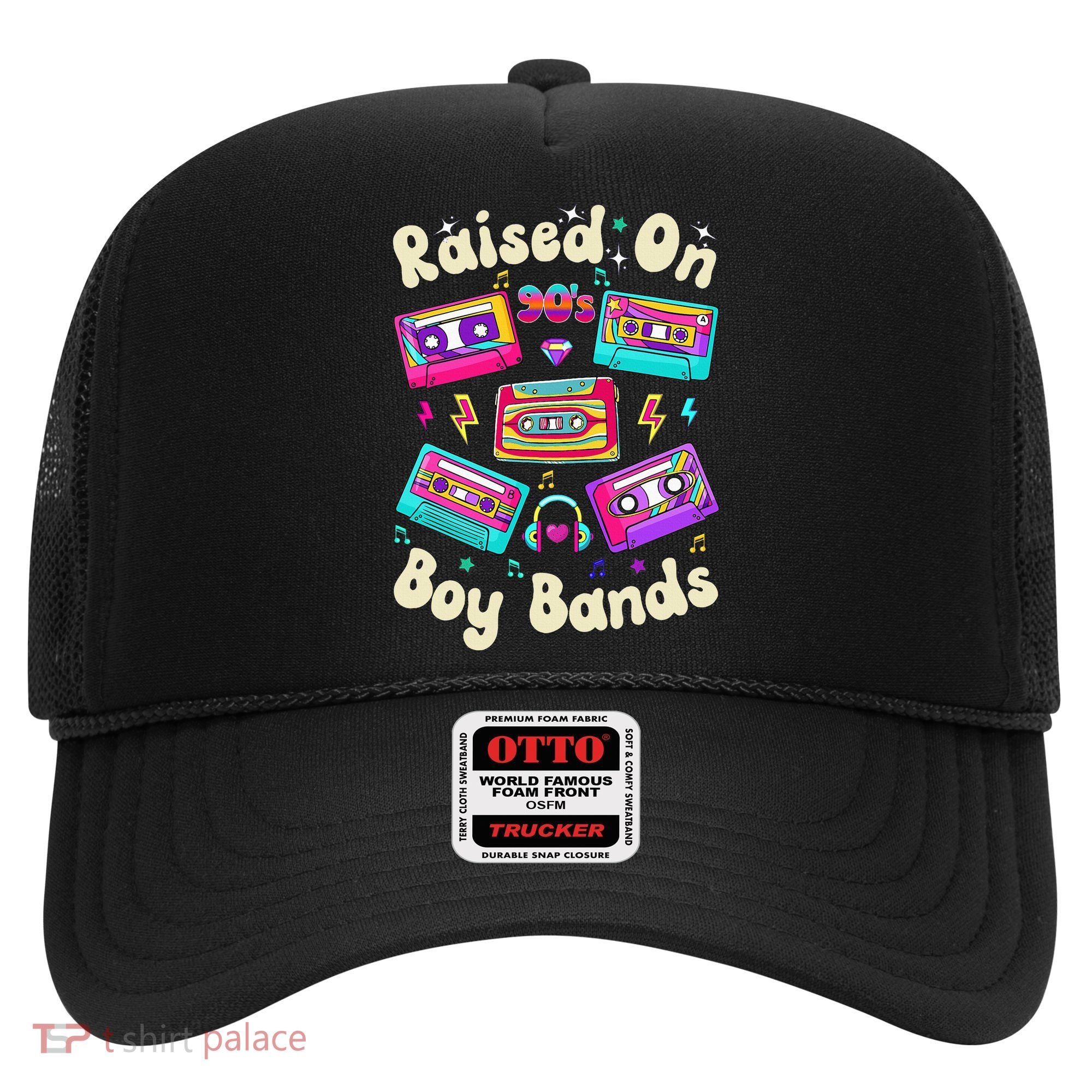 Raised On 90s Boy Bands Cassette Tape Retro Hat