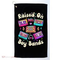 Raised On 90s Boy Bands Cassette Tape Retro Golf Towel thumb 0
