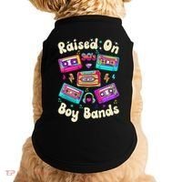 Raised On 90s Boy Bands Cassette Tape Doggie Tank thumb 0
