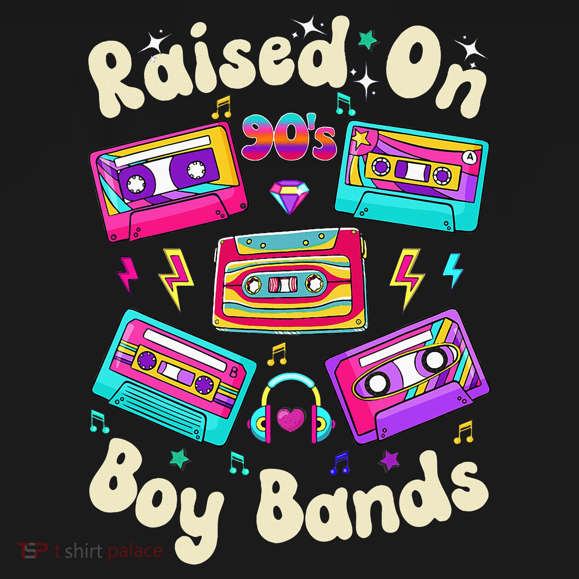 Raised On 90s Boy Bands Cassette Tape Doggie Tank