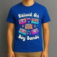 Raised On 90s Boy Bands Cassette Tape T-Shirt thumb 3