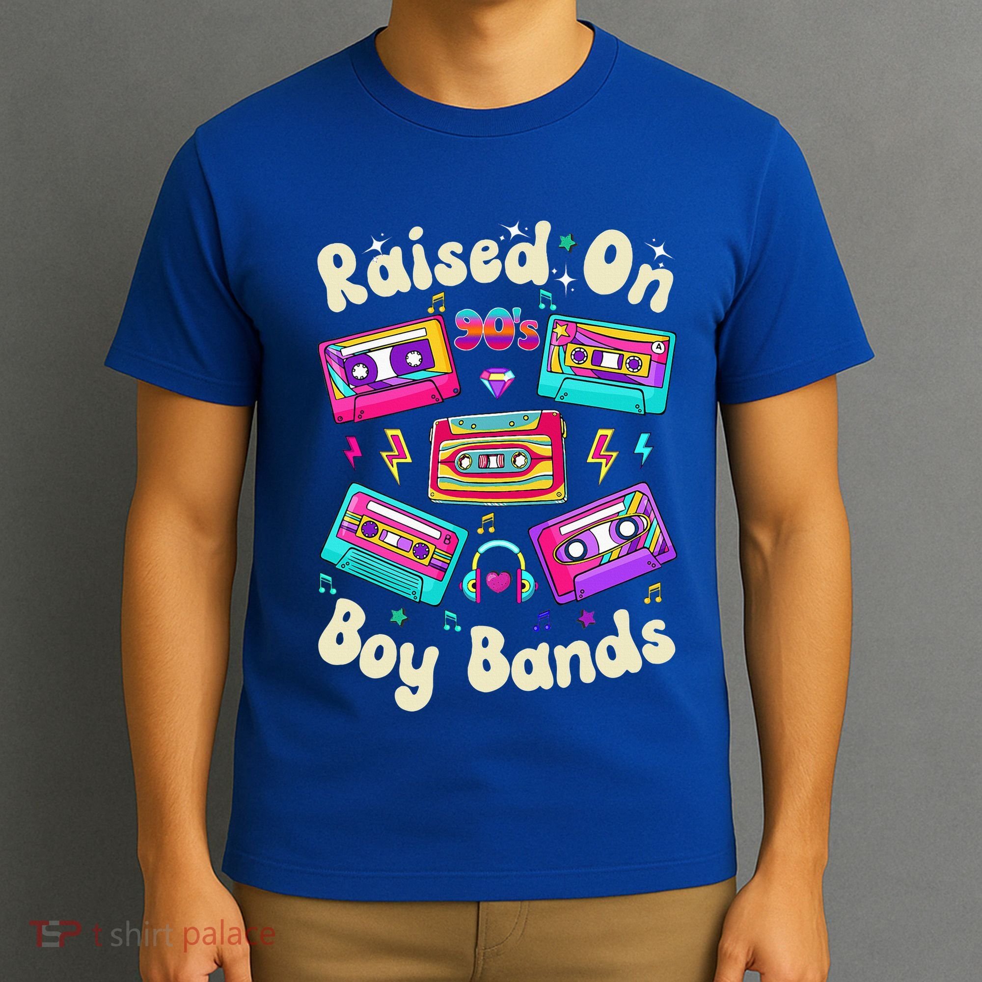 Raised On 90s Boy Bands Cassette Tape T-Shirt