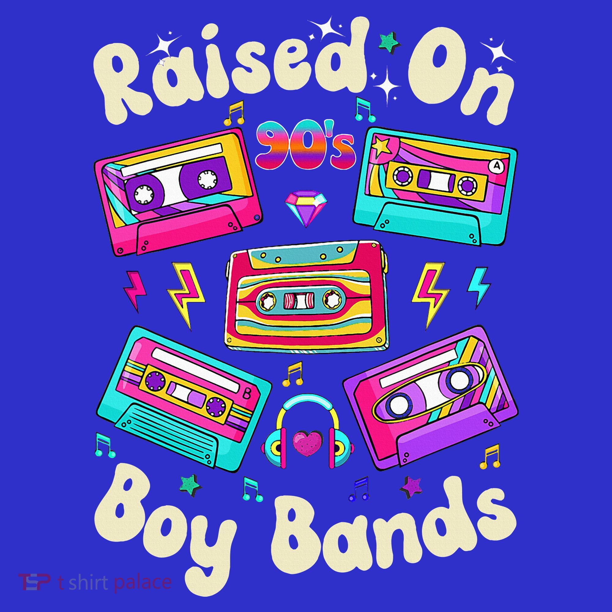 Raised On 90s Boy Bands Cassette Tape Coaster