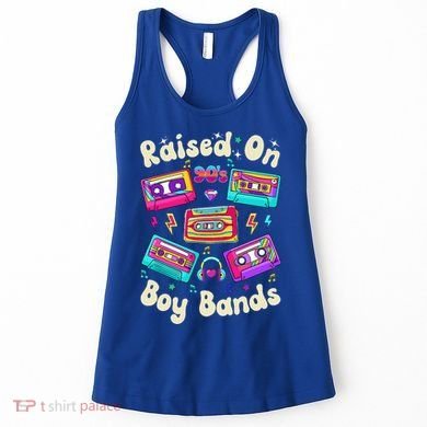 Raised On 90s Boy Bands Cassette Tape Women's Tank Top