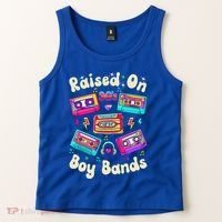 Raised On 90s Boy Bands Cassette Tape Tank Top thumb 2