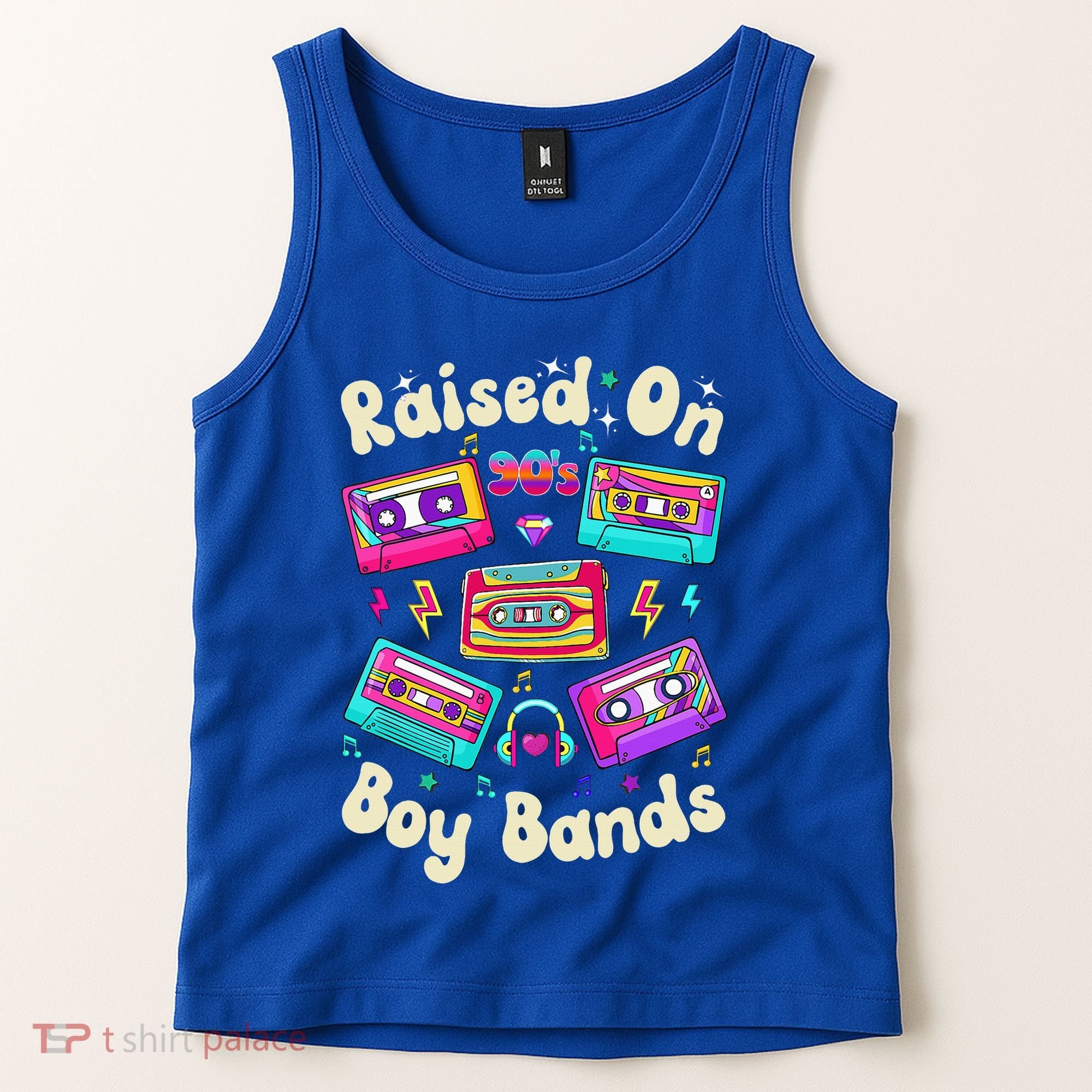 Raised On 90s Boy Bands Cassette Tape Tank Top