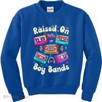 Raised On 90s Boy Bands Cassette Tape Kids Sweatshirt thumb 0