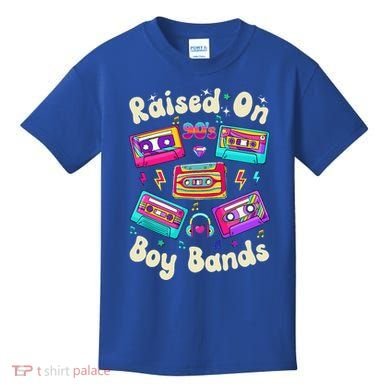 Raised On 90s Boy Bands Cassette Tape Kids T-Shirt