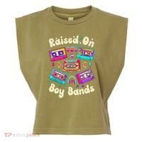 Raised On 90s Boy Bands Cassette Tape Garment-Dyed Women's Muscle Tee thumb 0
