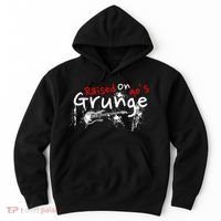Raised On 90S Grunge Rock Music Lover Hoodie thumb 0